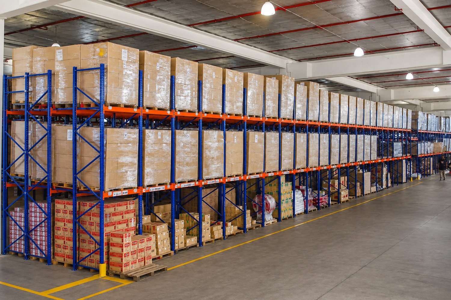 High-density Push Back Racking designed to maximize space and speed up warehouse operations.