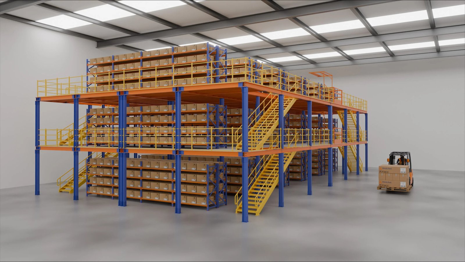 Mezzanine racking solutions that unlock vertical space and multiply usable warehouse area.