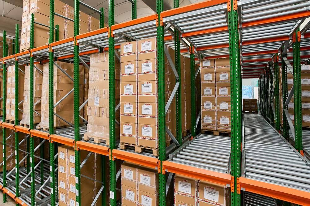Vinatech Pallet Flow Racking