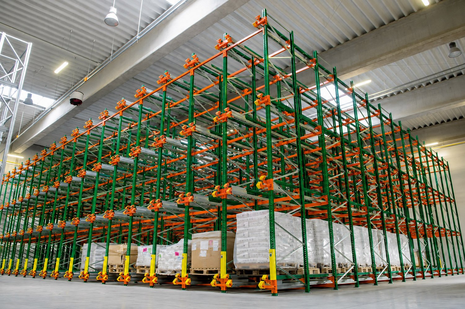 Shuttle Racking Systems optimize warehouse storage density.