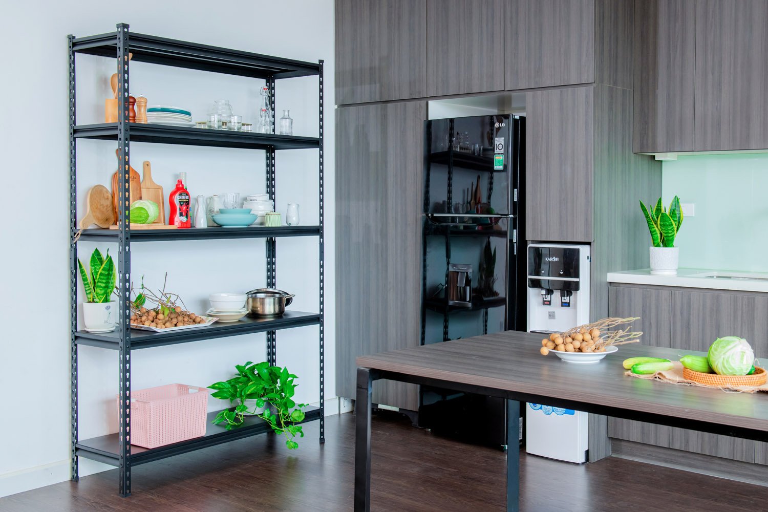 Slotted Angle Shelving offers quick assembly and easy expansion.