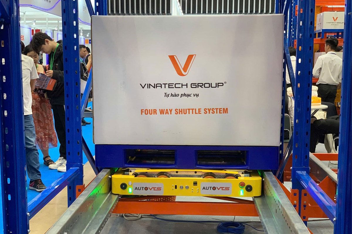 4-Way pallet shuttle - a high-density storage solution for next-generation automated warehouses